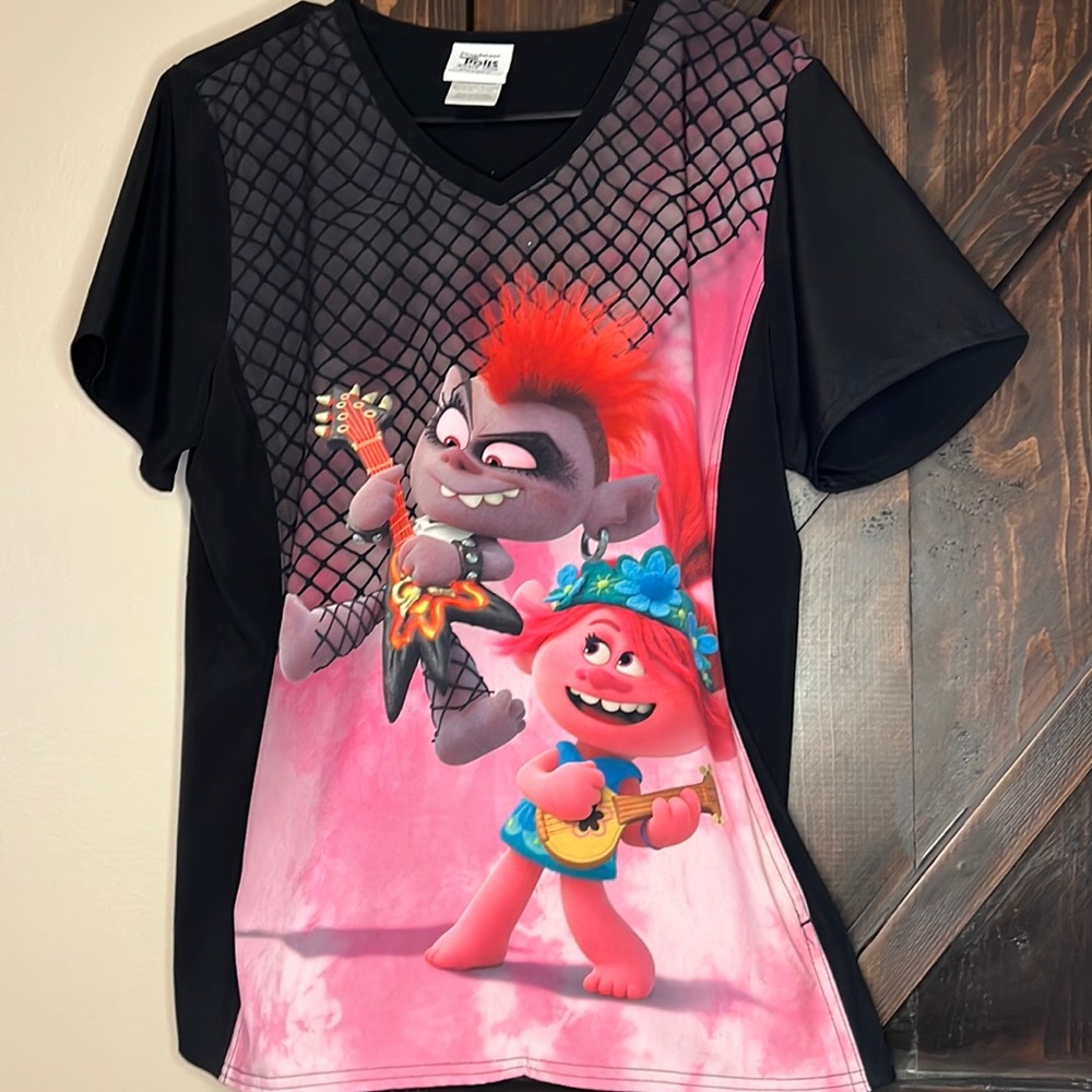 Dreamworld Trolls Scrub Top